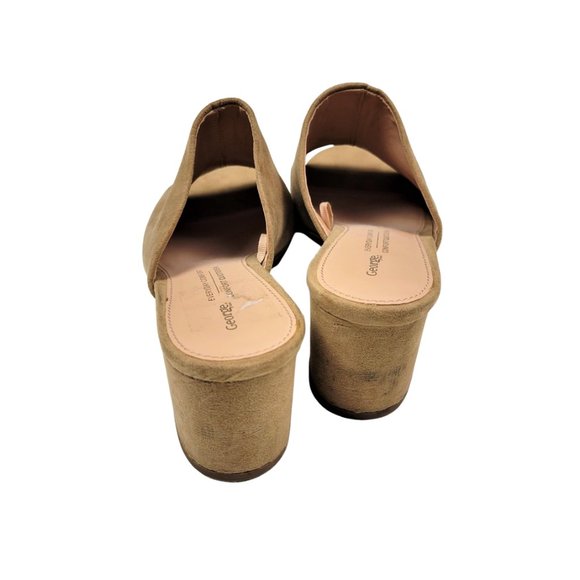 (Up To 50% Off SALE) George Cute Heeled Mule Slip On Sandals - Picture 2 of 4